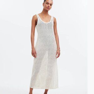 Madewell Crochet Sleeveless Maxi Cover-Up Dress